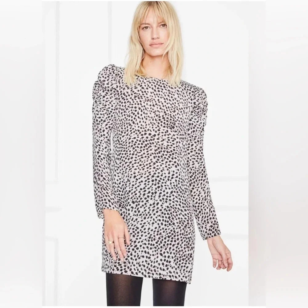 Lovely Anine Bing Animal Print Mini Dress size M